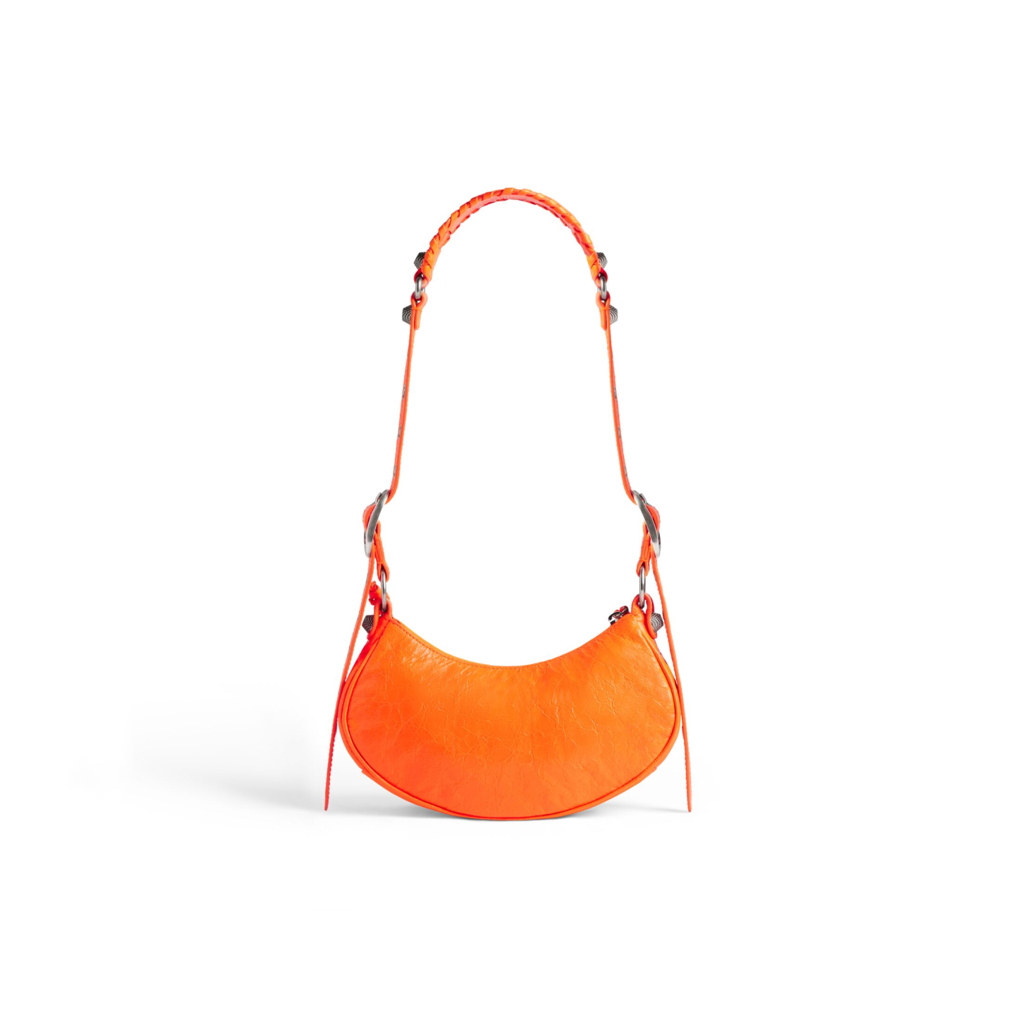 WOMEN'S LE CAGOLE XS SHOULDER BAG IN FLUO ORANGE